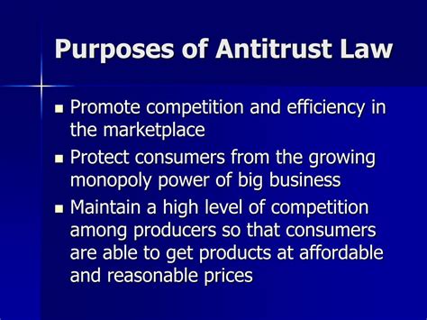 meaning of antitrust law